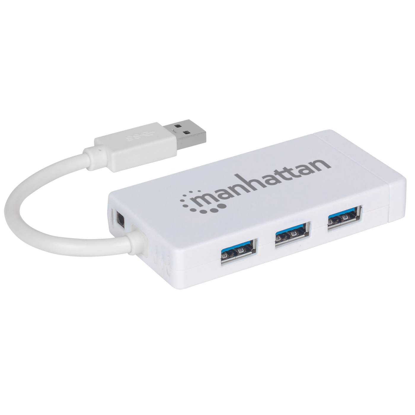 3-Port USB 3.0 Type-A Hub with Gigabit Ethernet Adapter Image 3
