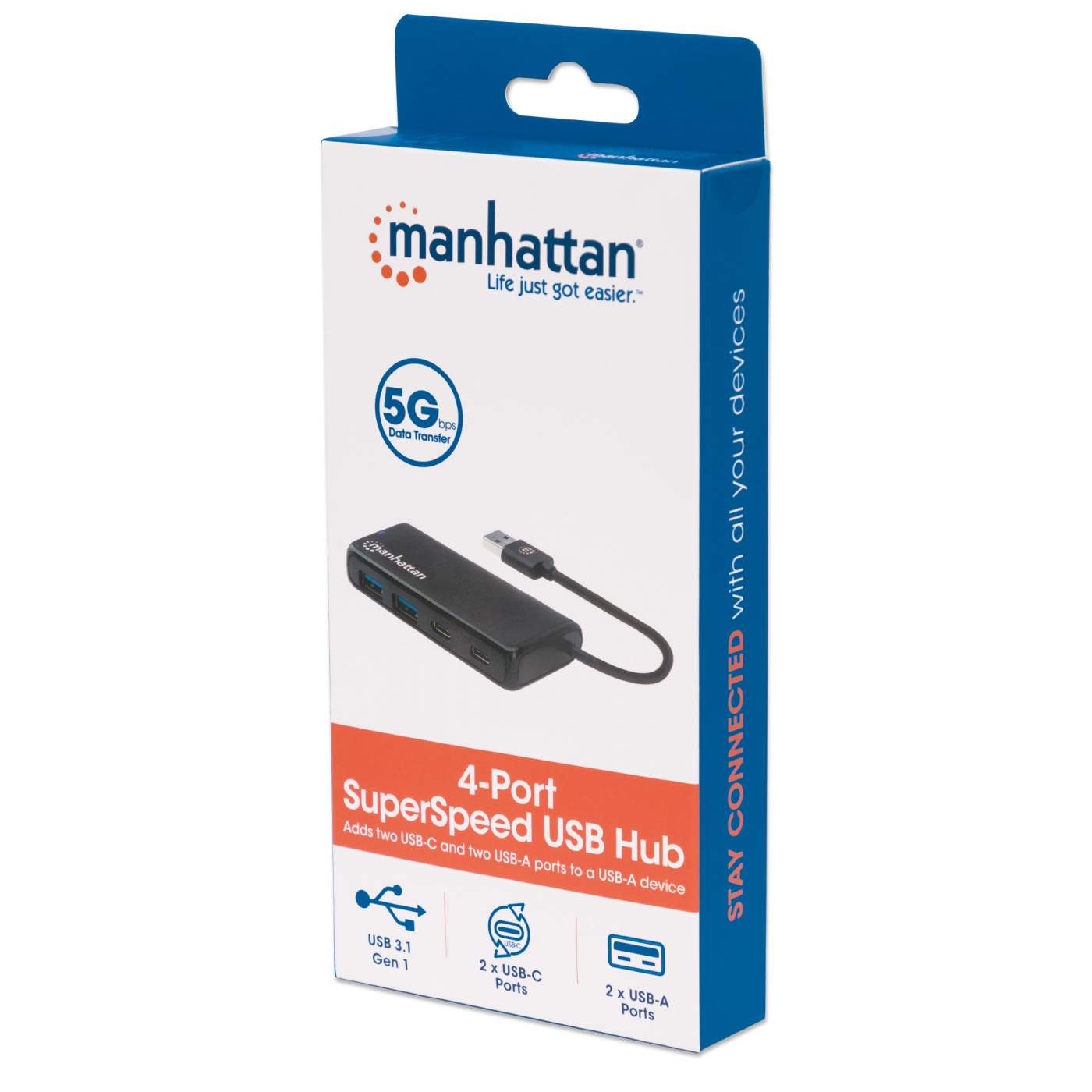 4-Port USB 3.2 Gen 1 Hub Packaging Image 2