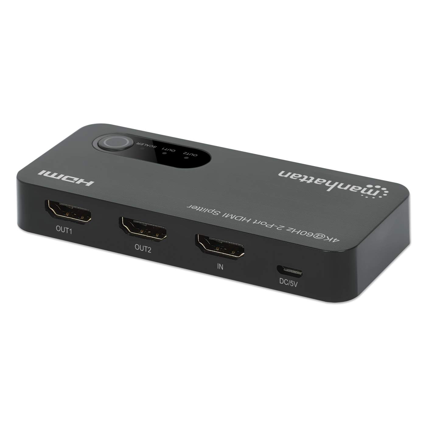 4K@60Hz 2-Port HDMI Splitter with Downscaling