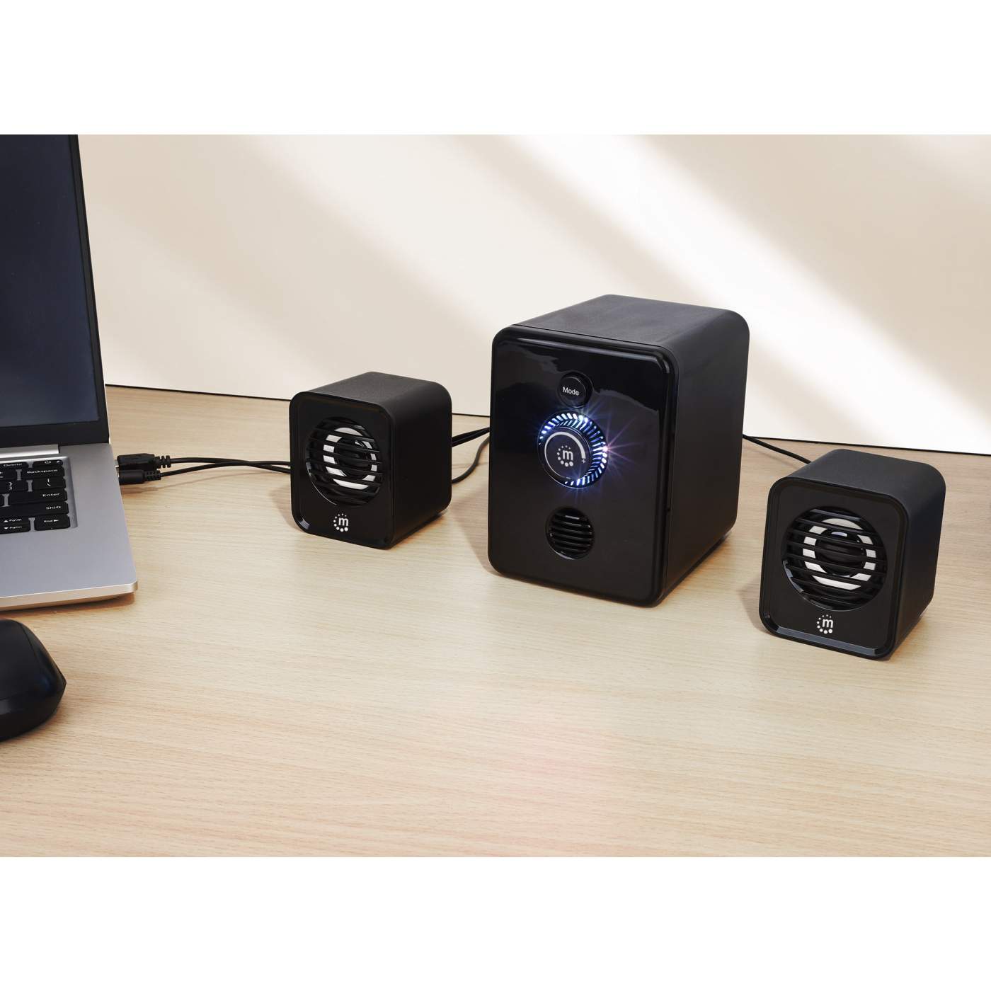 Bluetooth® RGB LED 2.1 Desktop USB Speaker System Image 5