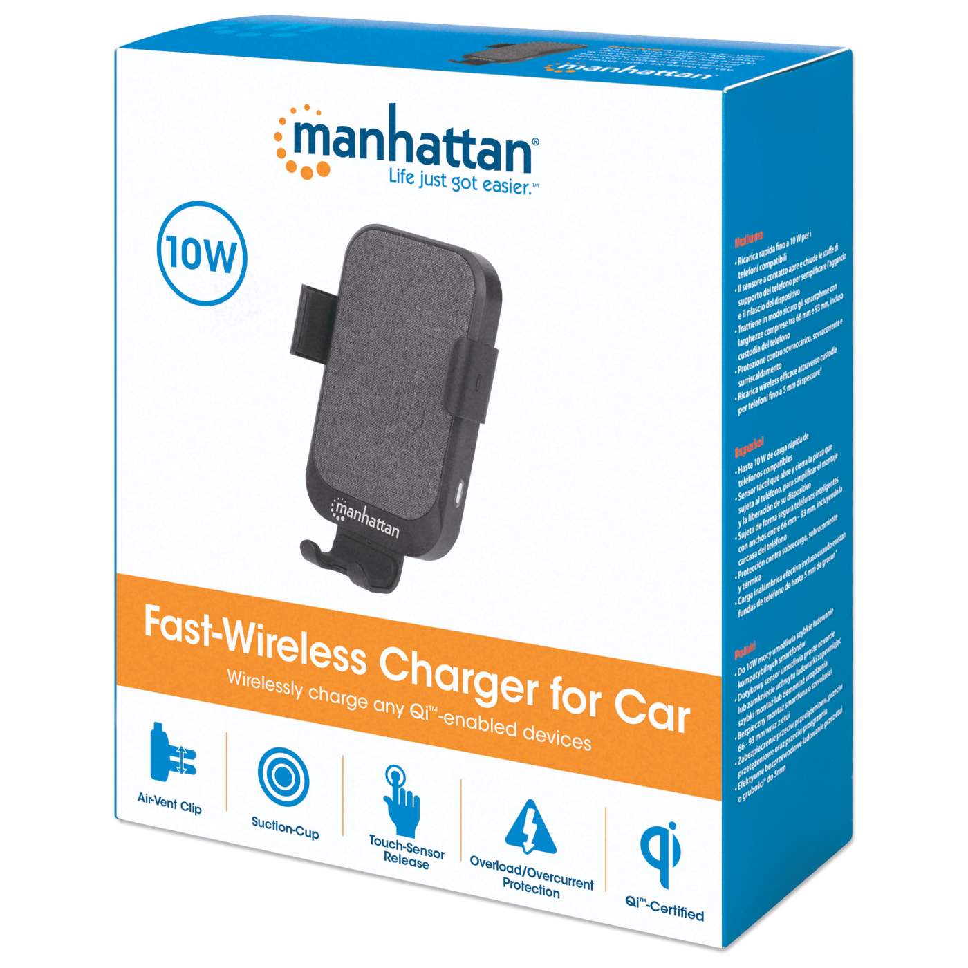 Fast-Wireless Charger for Car - 10 W Packaging Image 2