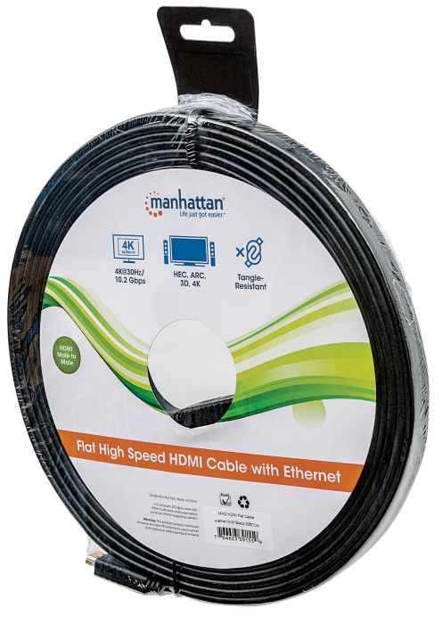 Flat High Speed HDMI Cable with Ethernet  Packaging Image 2