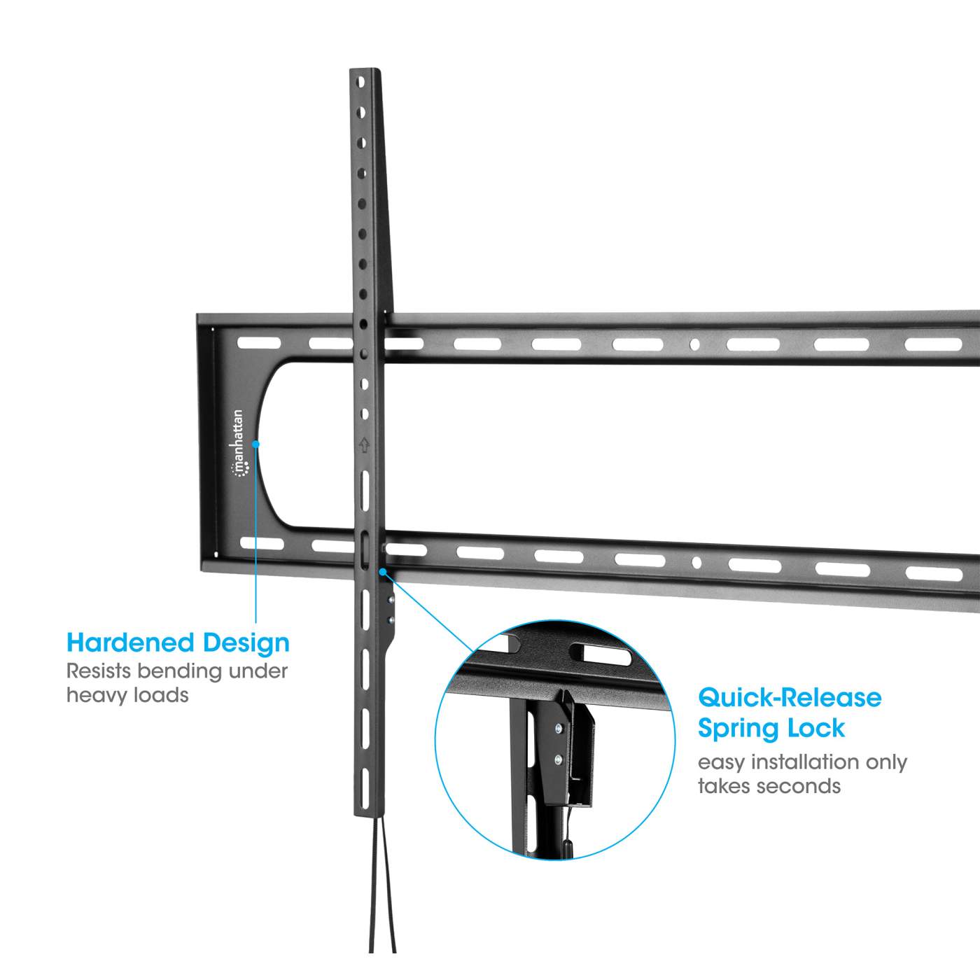 Heavy-Duty Low-Profile Large-Screen Fixed TV Wall Mount Image 7