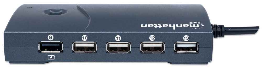 Hi-Speed 13-Port Desktop USB Hub Image 8
