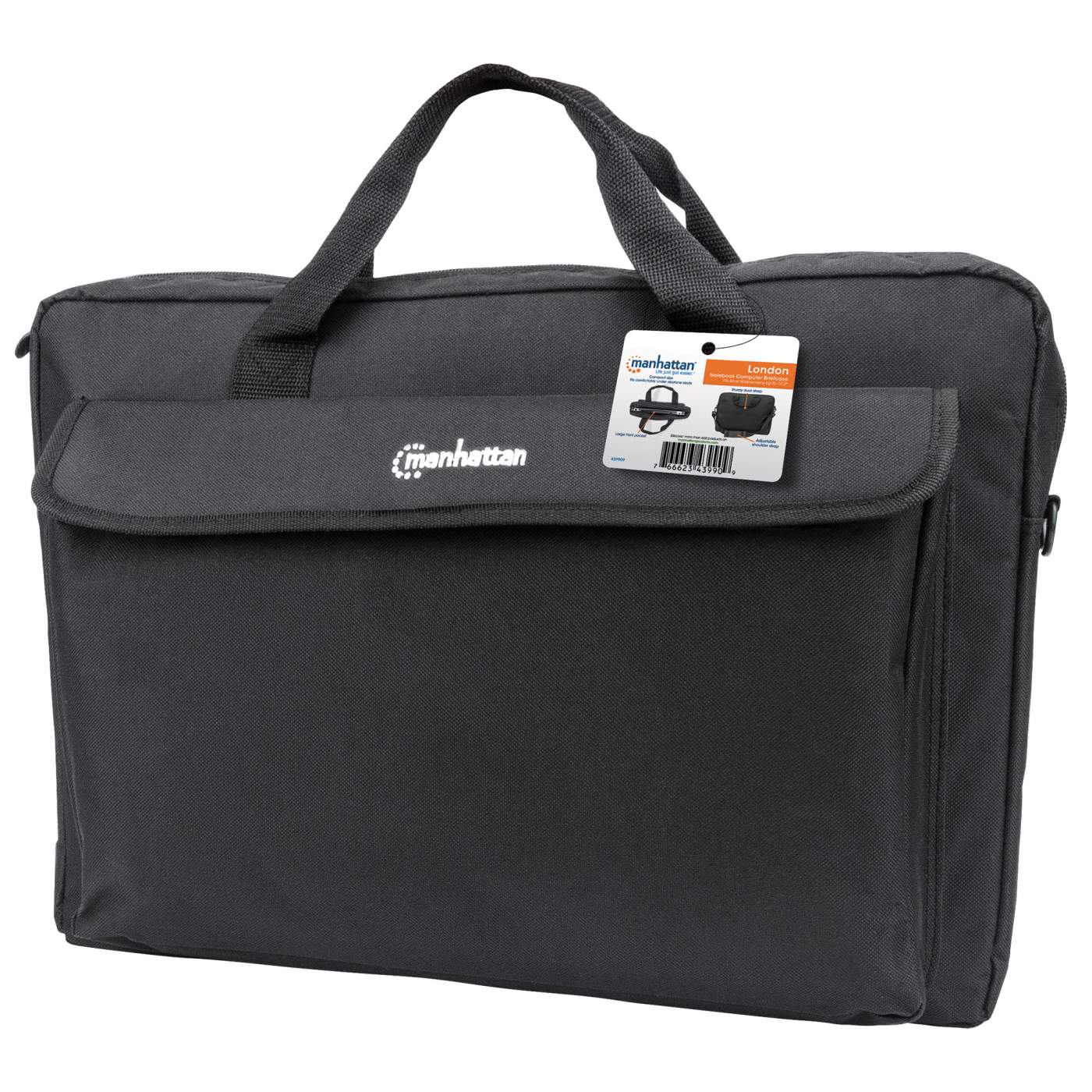 London Notebook Computer Briefcase 17.3" Packaging Image 2