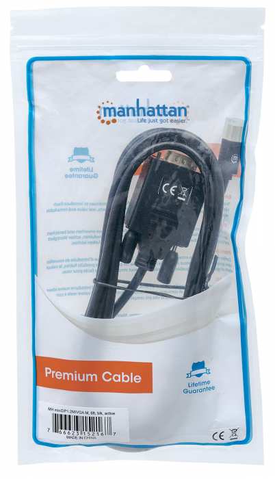 Mini DisplayPort 1.2a to VGA Cable Packaging Image 2