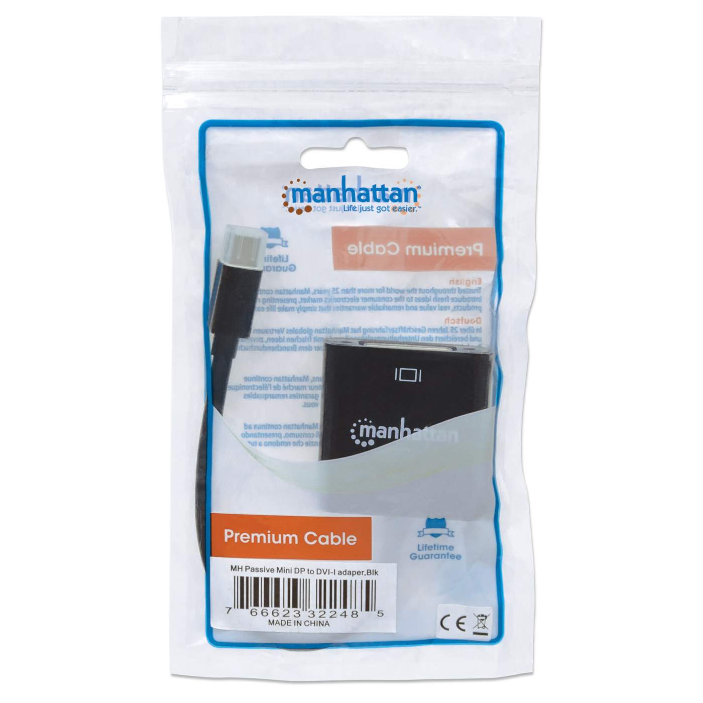 Passive Mini DisplayPort to DVI Adapter Packaging Image 2