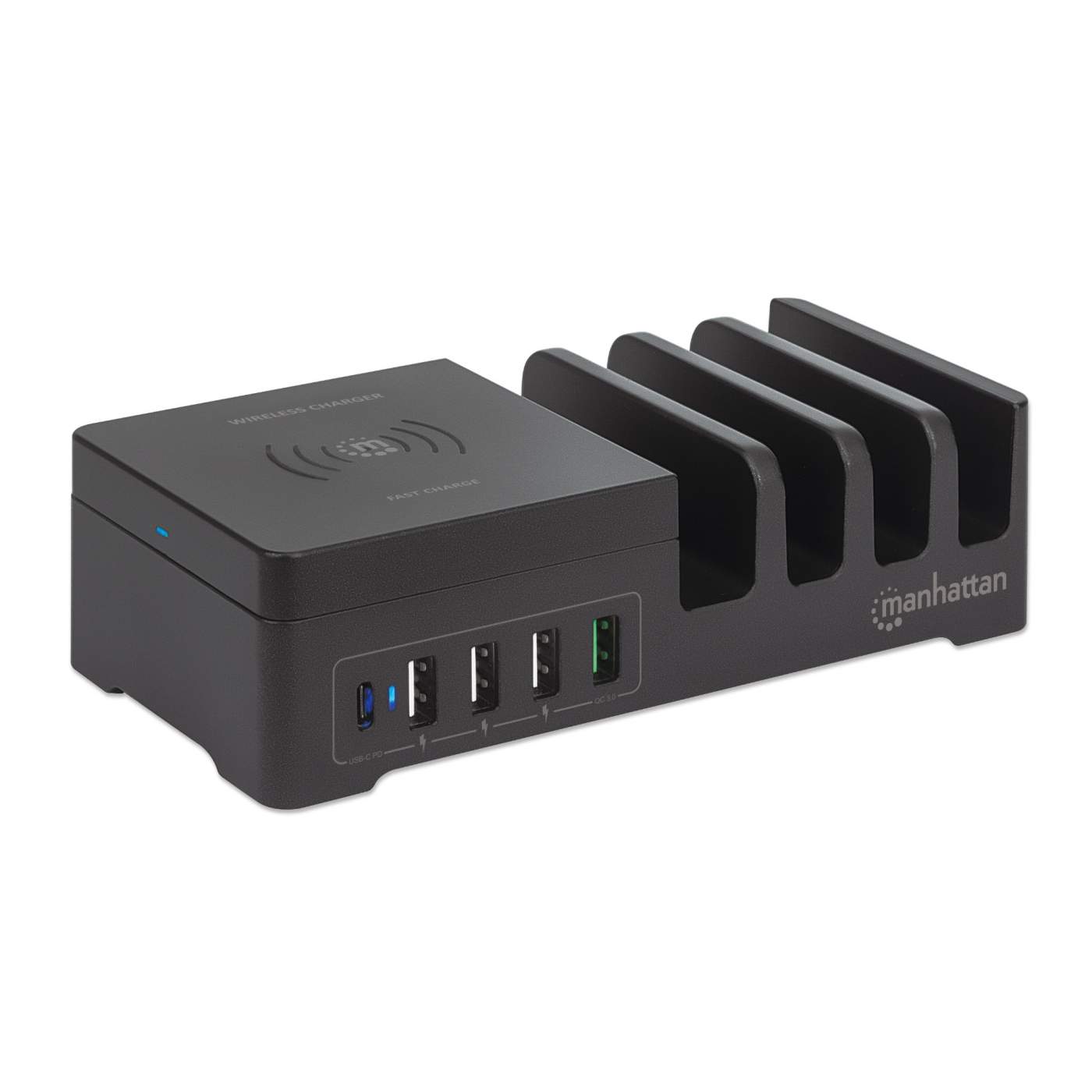 Power Delivery Charging Station with Wireless Charging Pad - 55 W Image 2