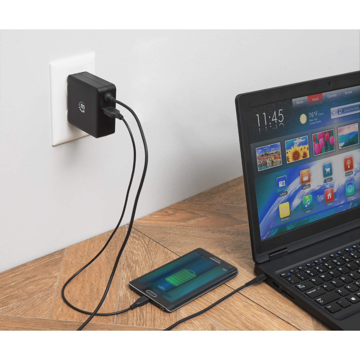 Power Delivery Wall Charger with Built-in USB-C Cable - 60 W  Image 15