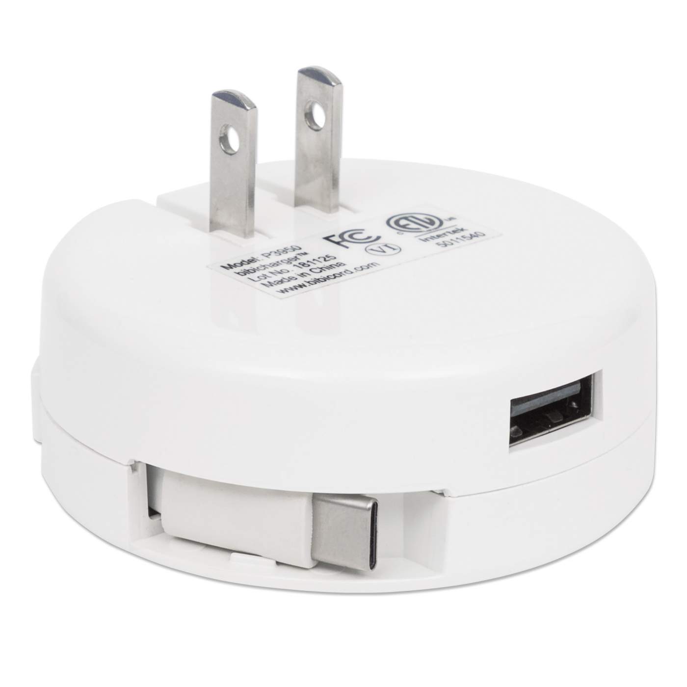 Retracting USB-C Cable Wall Charger Image 6