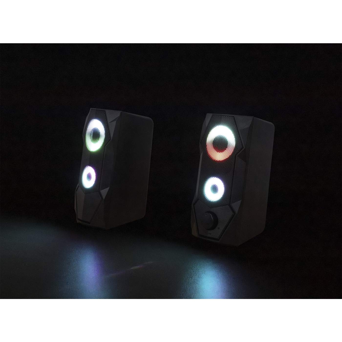 RGB LED Desktop Stereo Computer Speakers Image 6