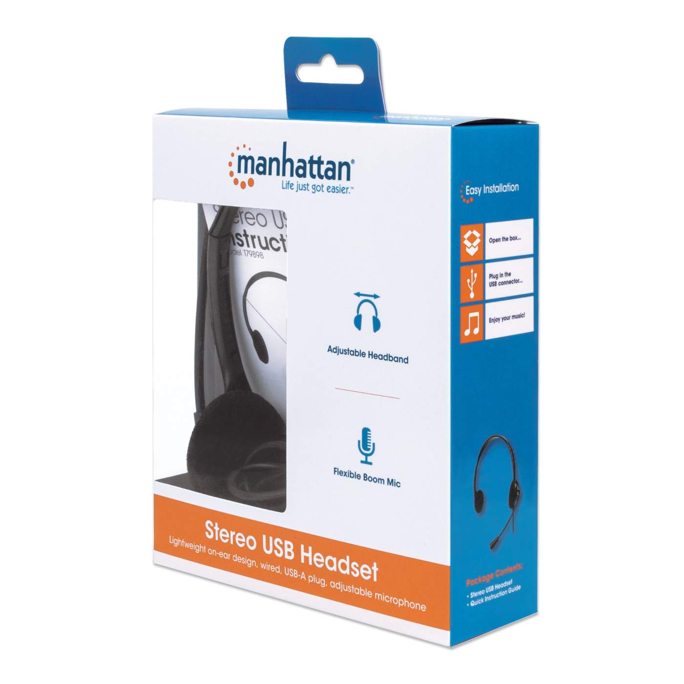 Manhattan Stereo USB Headset 179898