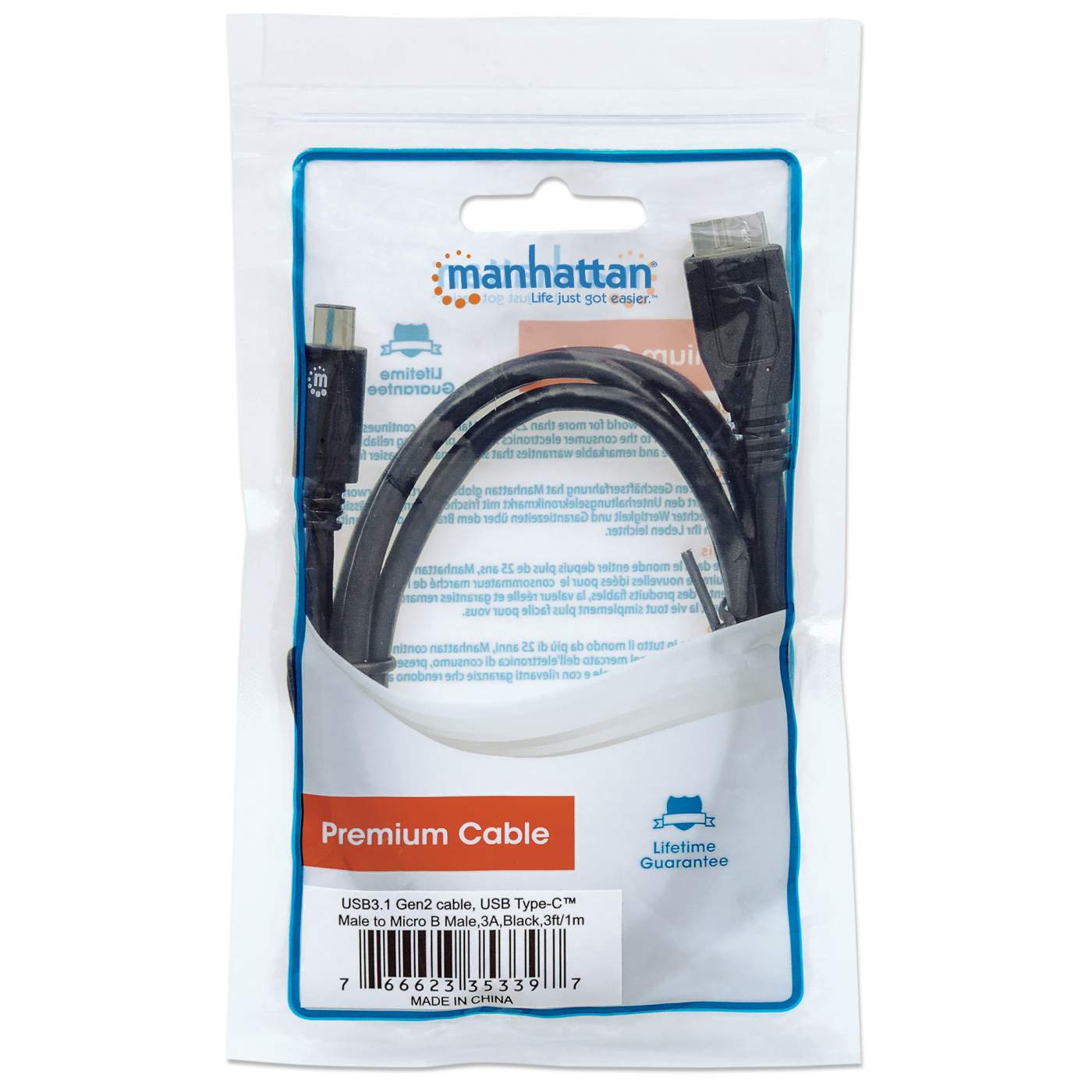 SuperSpeed+ USB C Hard Drive Data Cable 353397