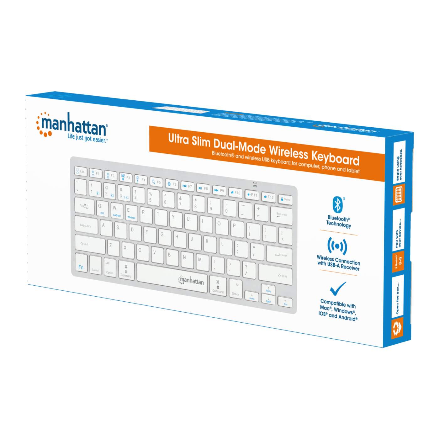 Ultra Slim Dual-Mode Wireless Keyboard Packaging Image 2