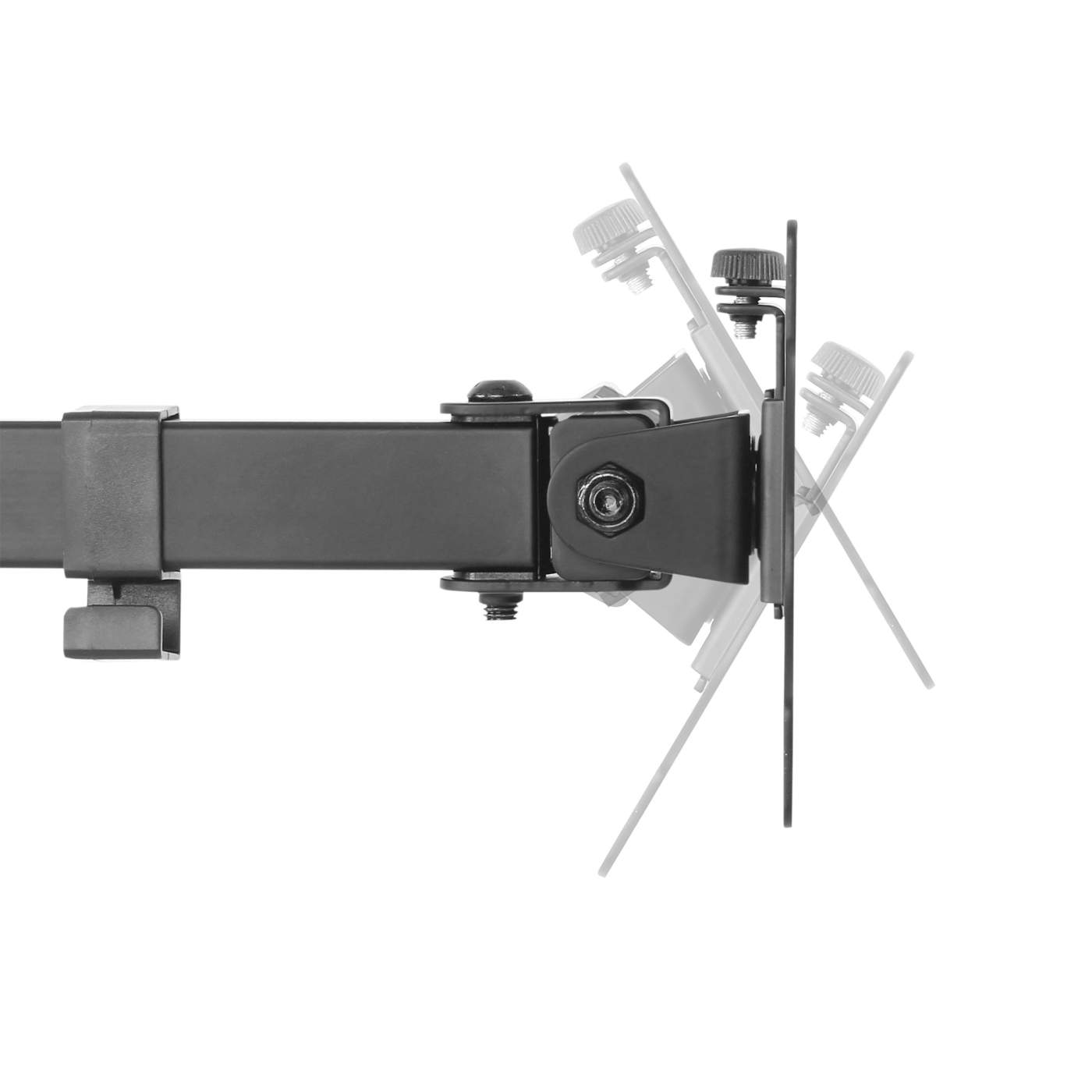 Universal Dual Monitor Mount with Double-Link Swing Arms Image 9