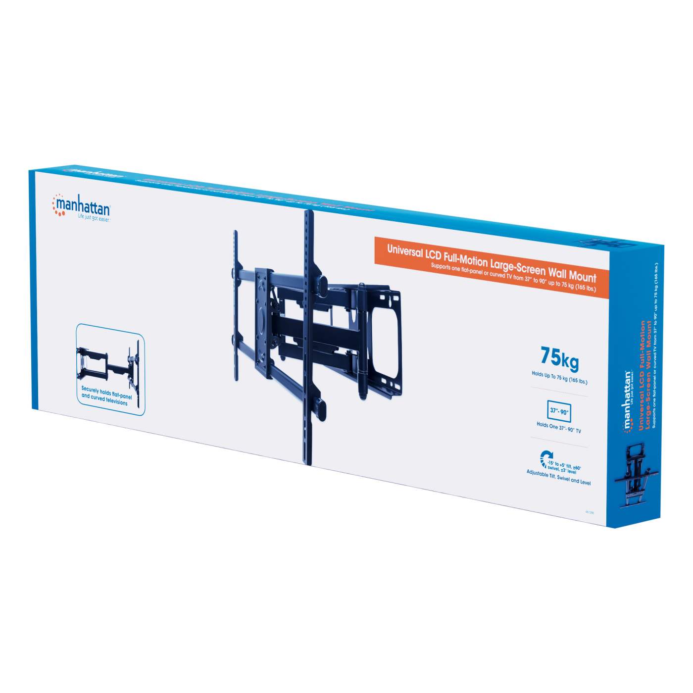 Universal LCD Full-Motion Large-Screen Wall Mount Packaging Image 2