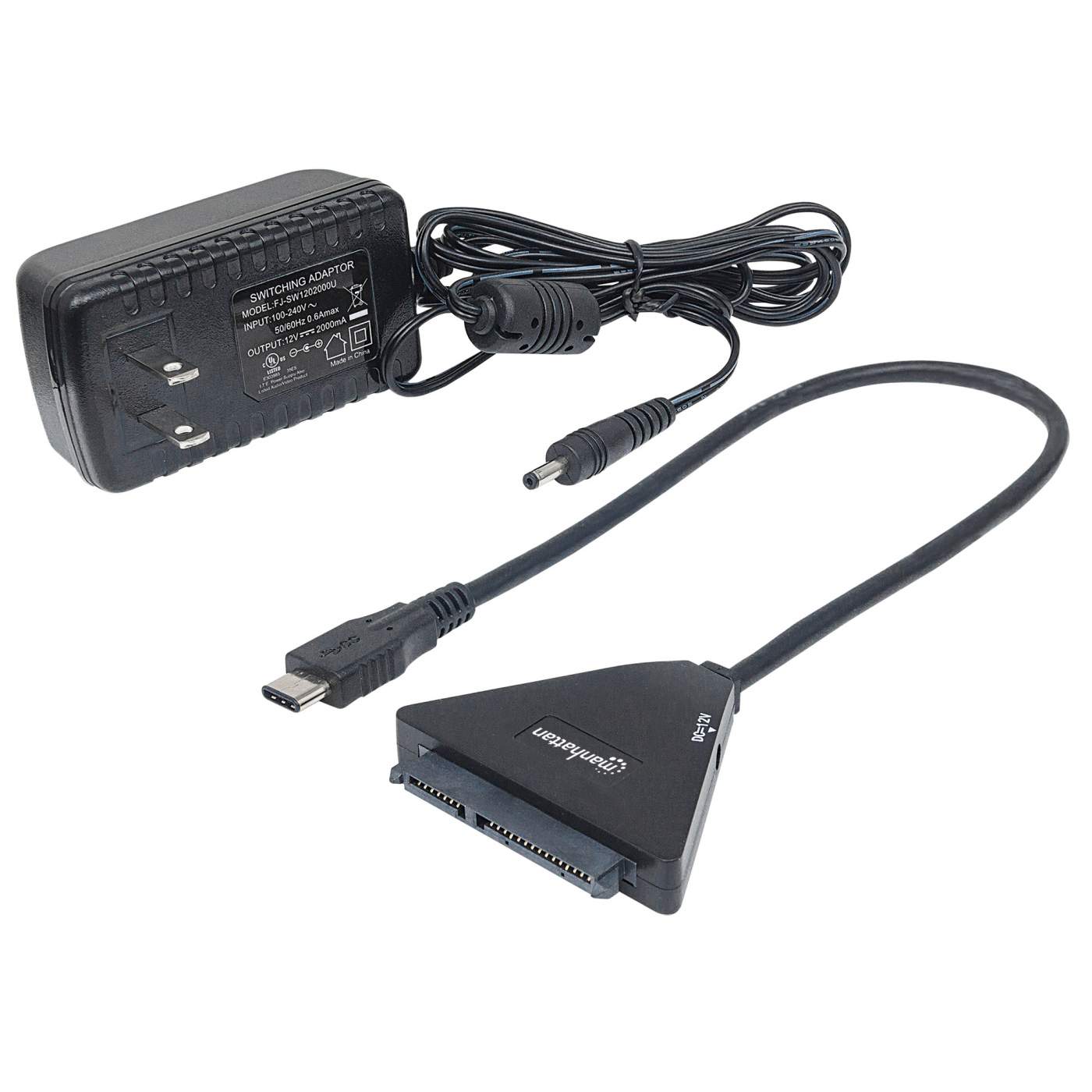 USB-C 3.1 Gen 2 to SATA Adapter - with Power Adapter Image 6