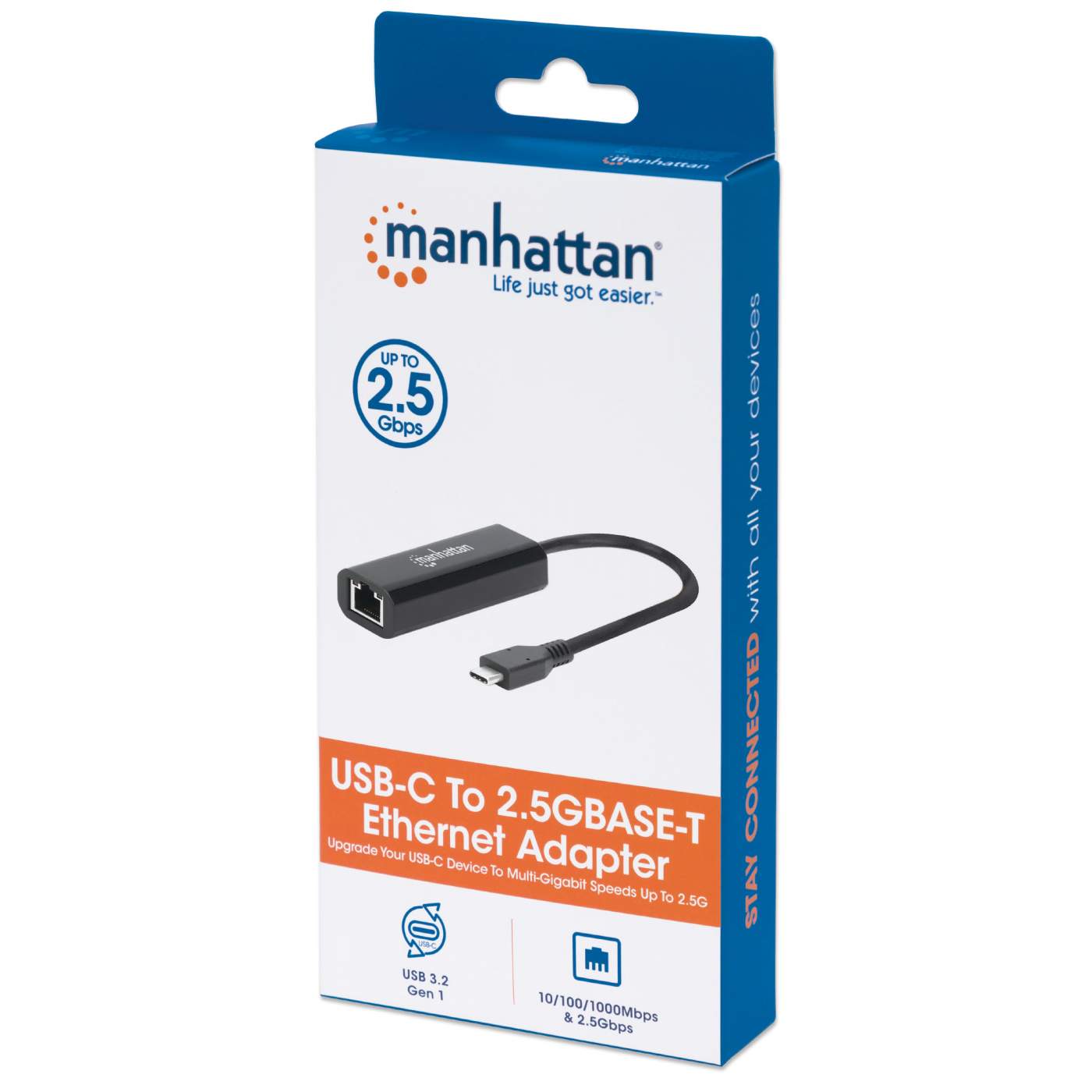Adaptateur USB 2.0 Vers RJ45 Manhattan