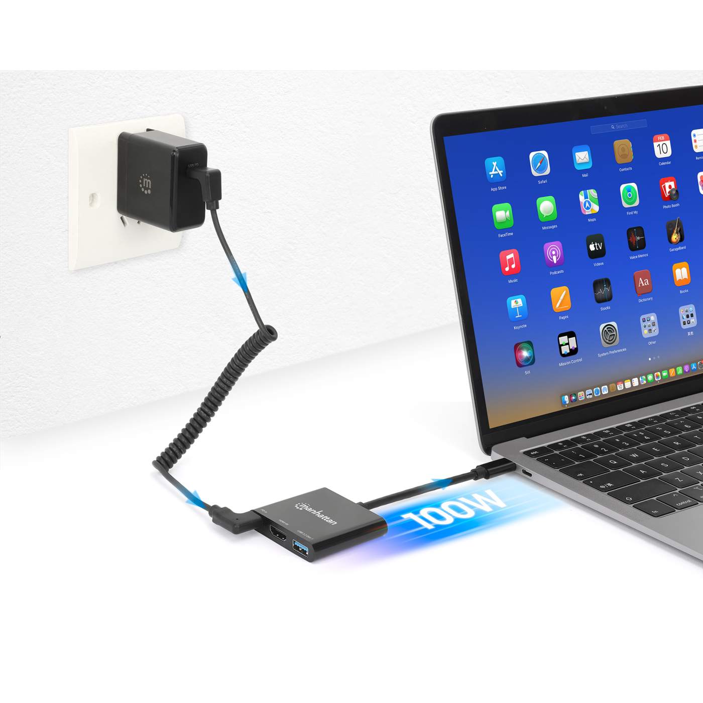 USB-C to HDMI 3-in-1 Docking Converter with Power Delivery Image 9
