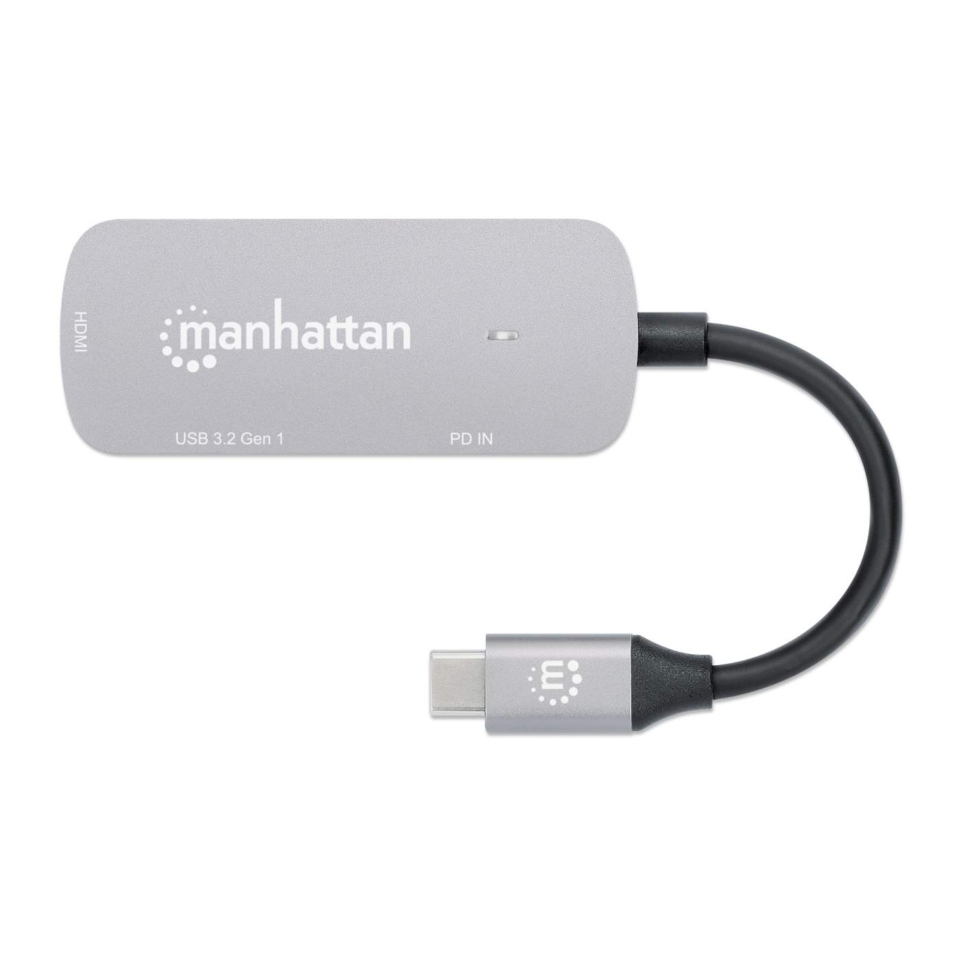 Manhattan Docking Convertidor USB-C a HDMI, USB-A y USB-C (152945)