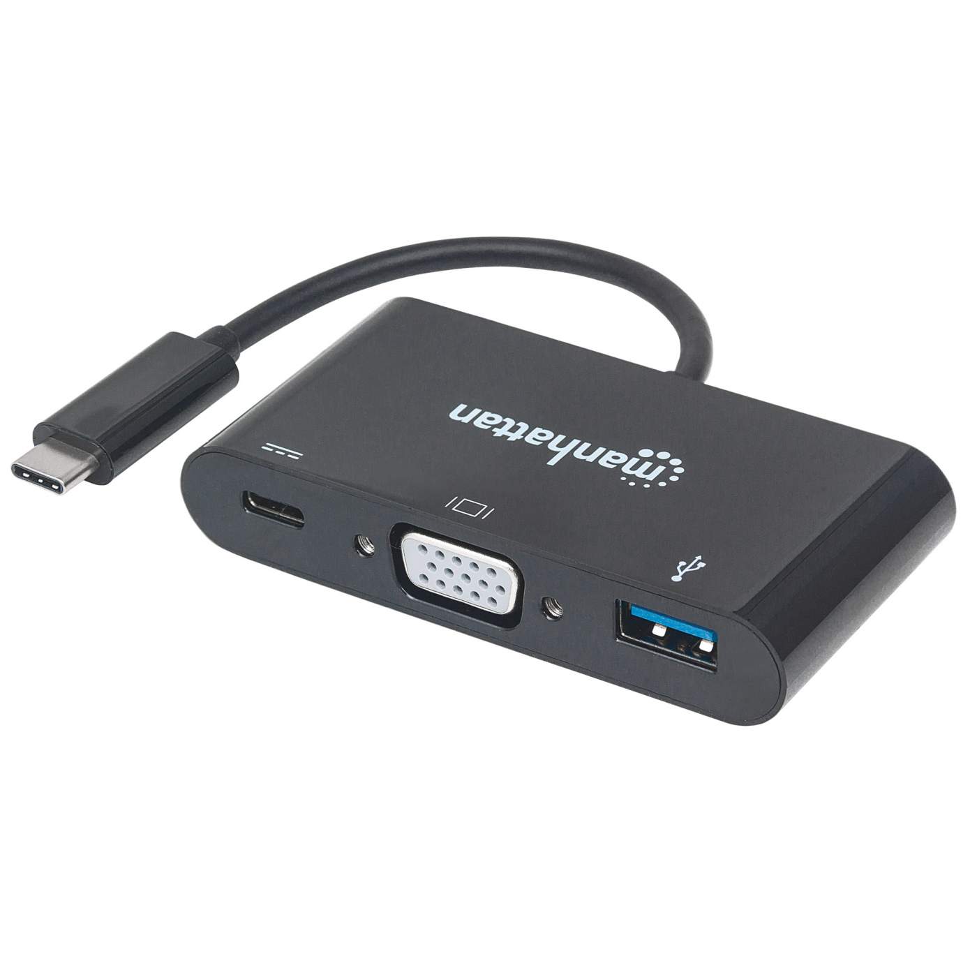 USB-C to VGA 3-in-1 Docking Converter with Power Delivery Image 1