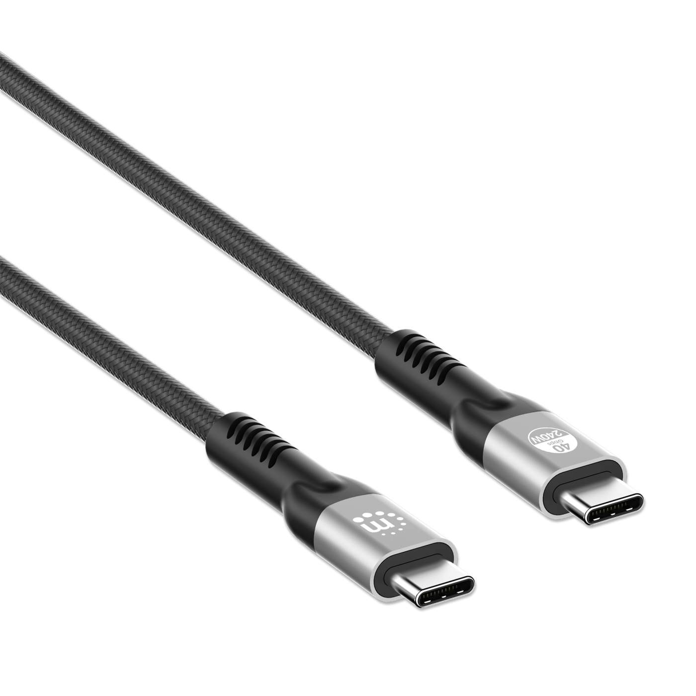 Câble USB4 (Gen 3), C mâle / C mâle, plat, PD (Power Delivery