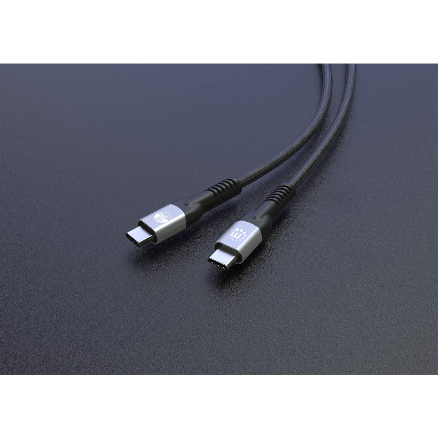 Manhattan 356374 USB4 / Thunderbolt 4 Type-C 40 Gbps 8K Video and 240 W EPR Charging Cable / PD 3.1